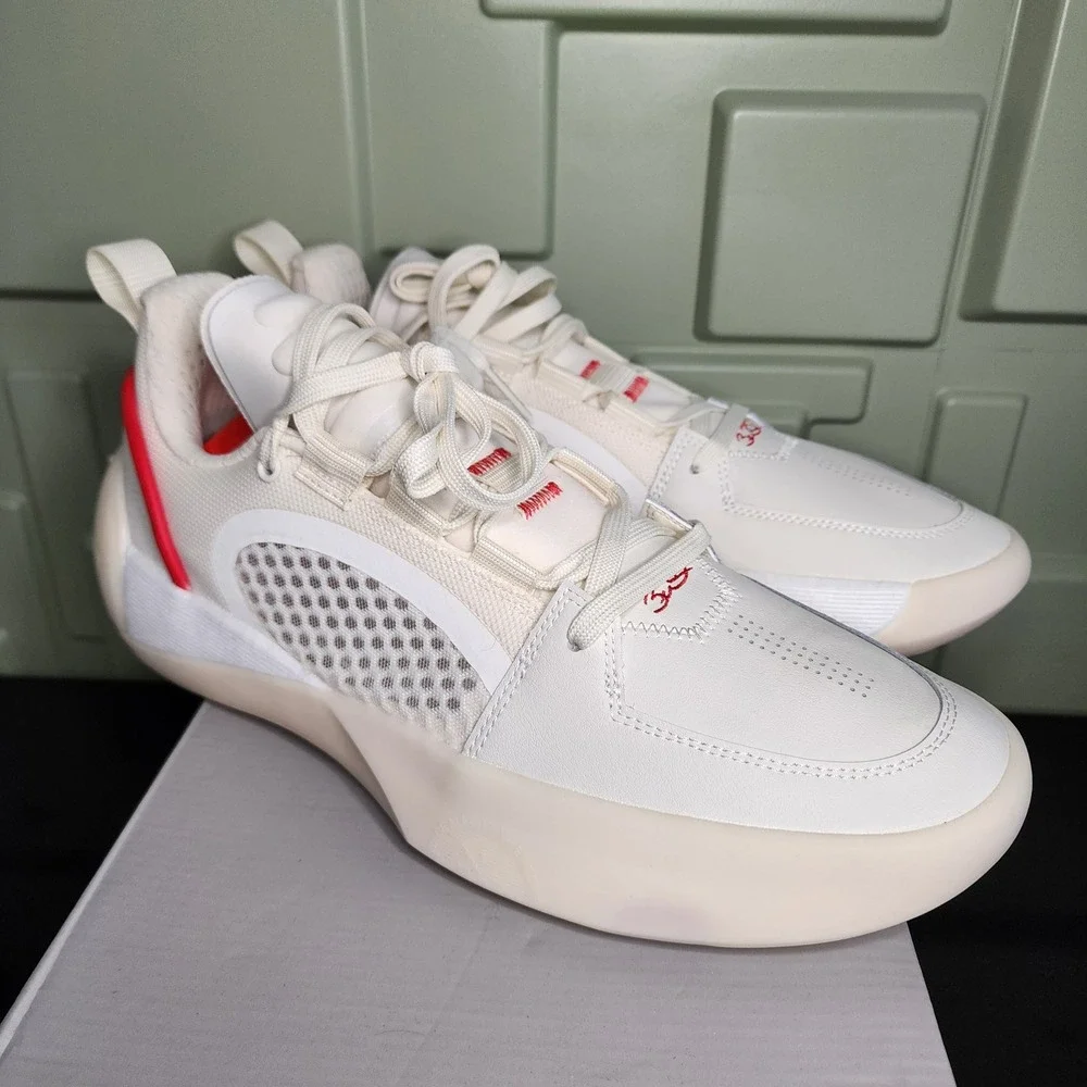 Li-Ning Way of Wade All City 9 V2 Men 12 Basketball Shoes White Red NIB DS